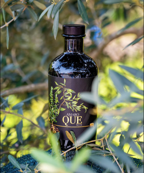 Amaro Què - Liquore artigianale rosmarino biologico foglie d'olivo e miele