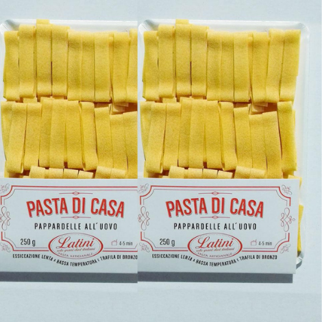 Hausgemachte Eier-Pappardelle - Nudeln von Carla Latini 2x250g