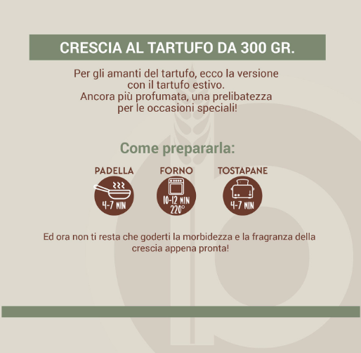 Crescia artigianale marchigiana al Tartufo
