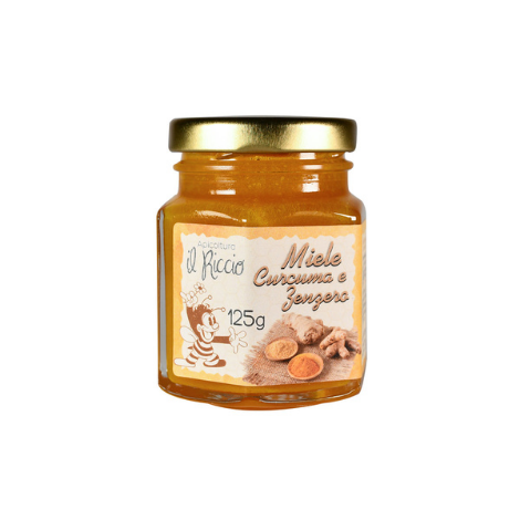 Miele Curcuma e Zenzero Apicoltura Il Riccio - 125 g 